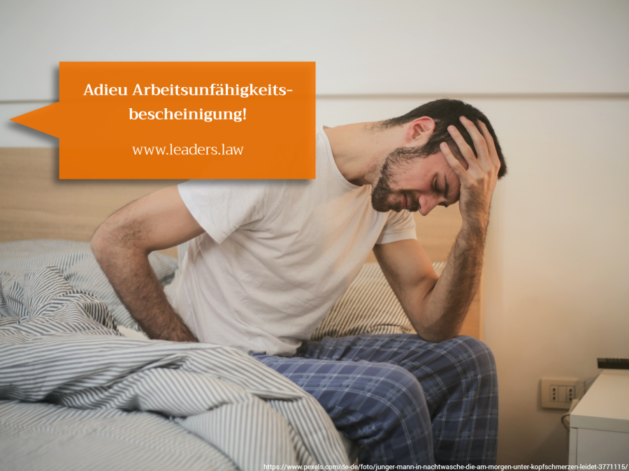 Adieu Arbeitsunf&auml;higkeitsbescheinigung!