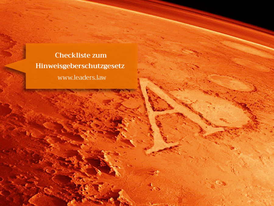 Checkliste zum Hinweisgeberschutzgesetz