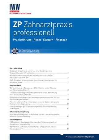 Die betriebsbedingte K&uuml;ndigung in der Zahnarztpraxis (mit Checkliste)